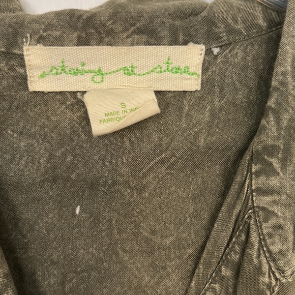 Staring At Stars Patchwork Button Up Shirt - Picture 5 of 6